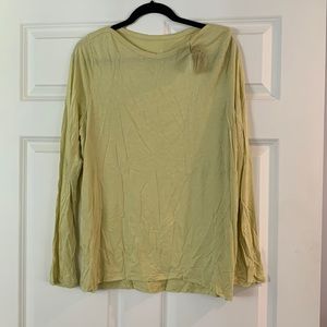 J.Jill boat neck elliptical tee in Endive